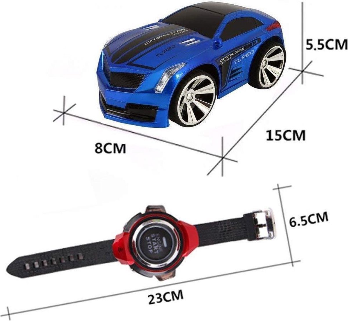 RC auto met speelgoed smartwatch | bestuur je auto met je horloge en stem